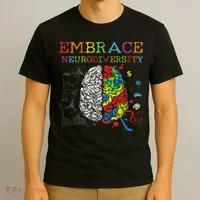 Embrace Neurodiversity Adhd Autism Asd T-Shirt thumb 3