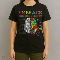 Embrace Neurodiversity Adhd Autism Asd T-Shirt thumb 4