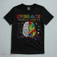 Embrace Neurodiversity Adhd Autism Asd T-Shirt thumb 5