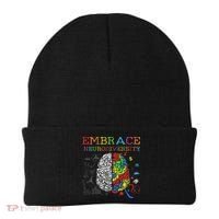 Embrace Neurodiversity Adhd Autism Asd Beanie thumb 0