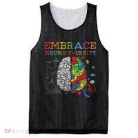 Embrace Neurodiversity Adhd Autism Asd Mesh Reversible Basketball Jersey Tank thumb 0