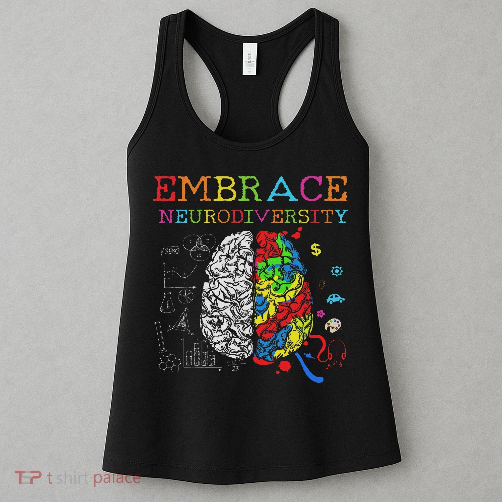 Embrace Neurodiversity Adhd Autism Asd Women's Tank Top