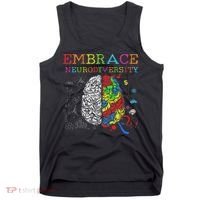 Embrace Neurodiversity Adhd Autism Asd Tank Top thumb 0
