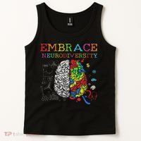 Embrace Neurodiversity Adhd Autism Asd Tank Top thumb 2