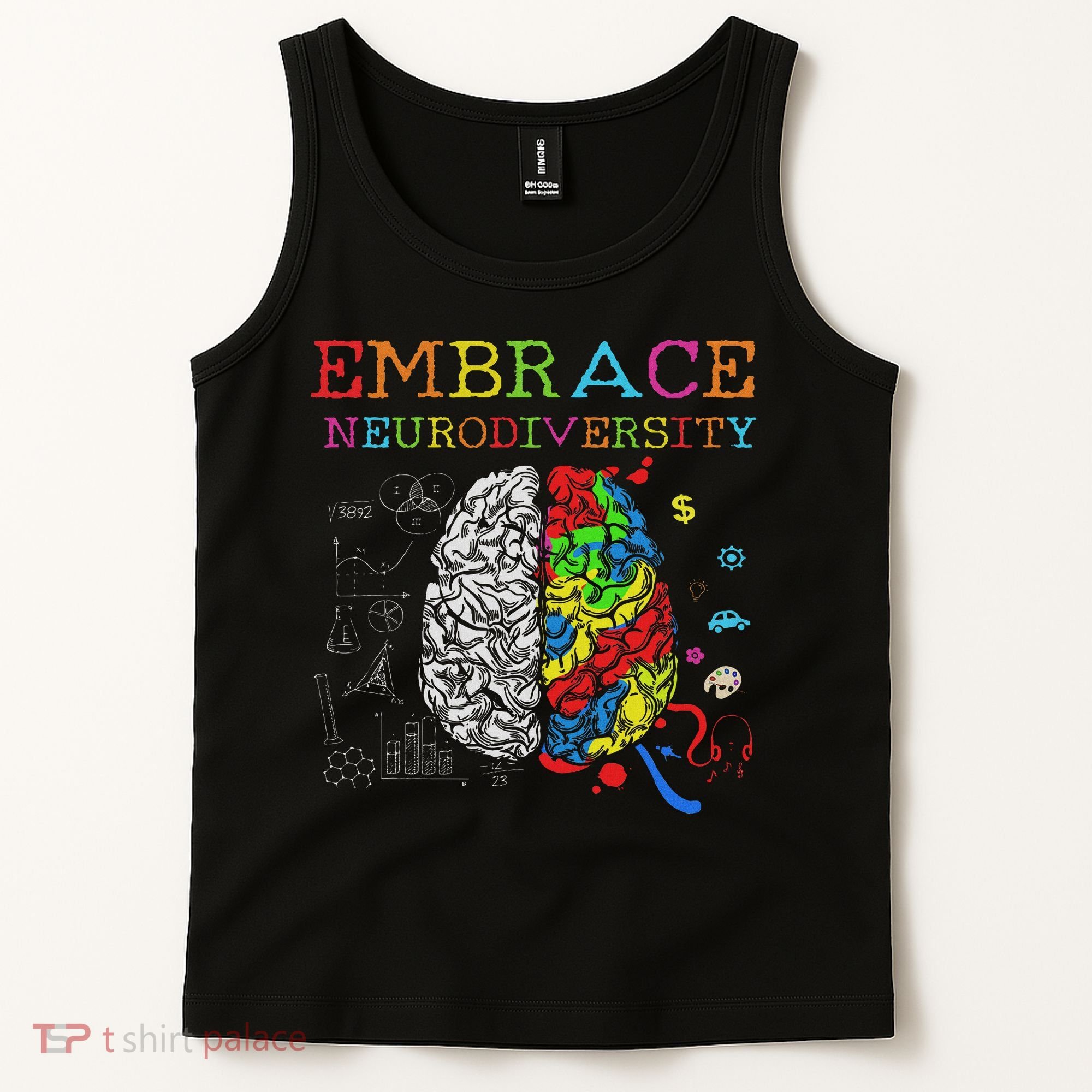 Embrace Neurodiversity Adhd Autism Asd Tank Top