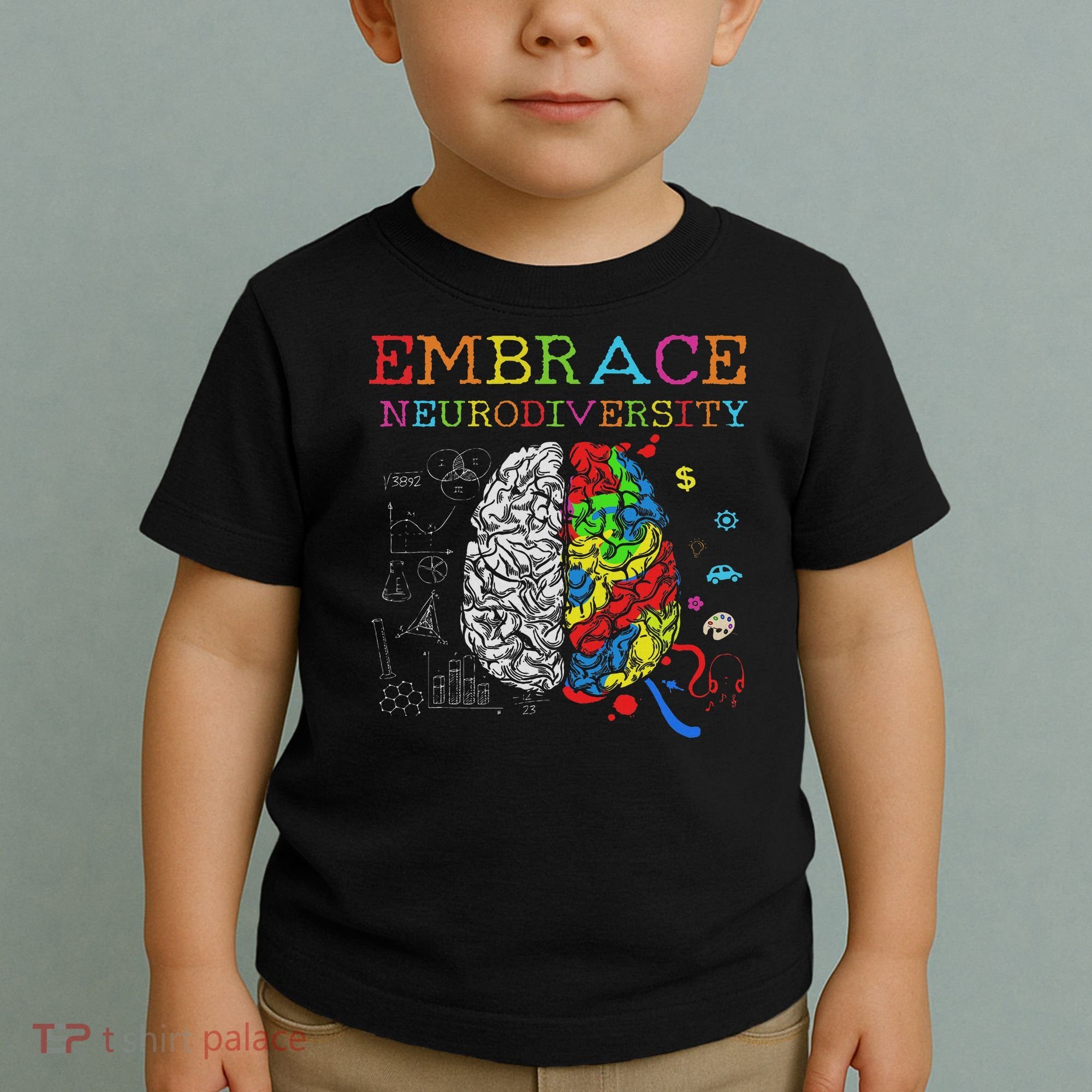 Embrace Neurodiversity Adhd Autism Asd Toddler T-Shirt
