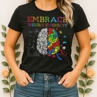 Embrace Neurodiversity Adhd Autism Asd Women's T-Shirt thumb 2