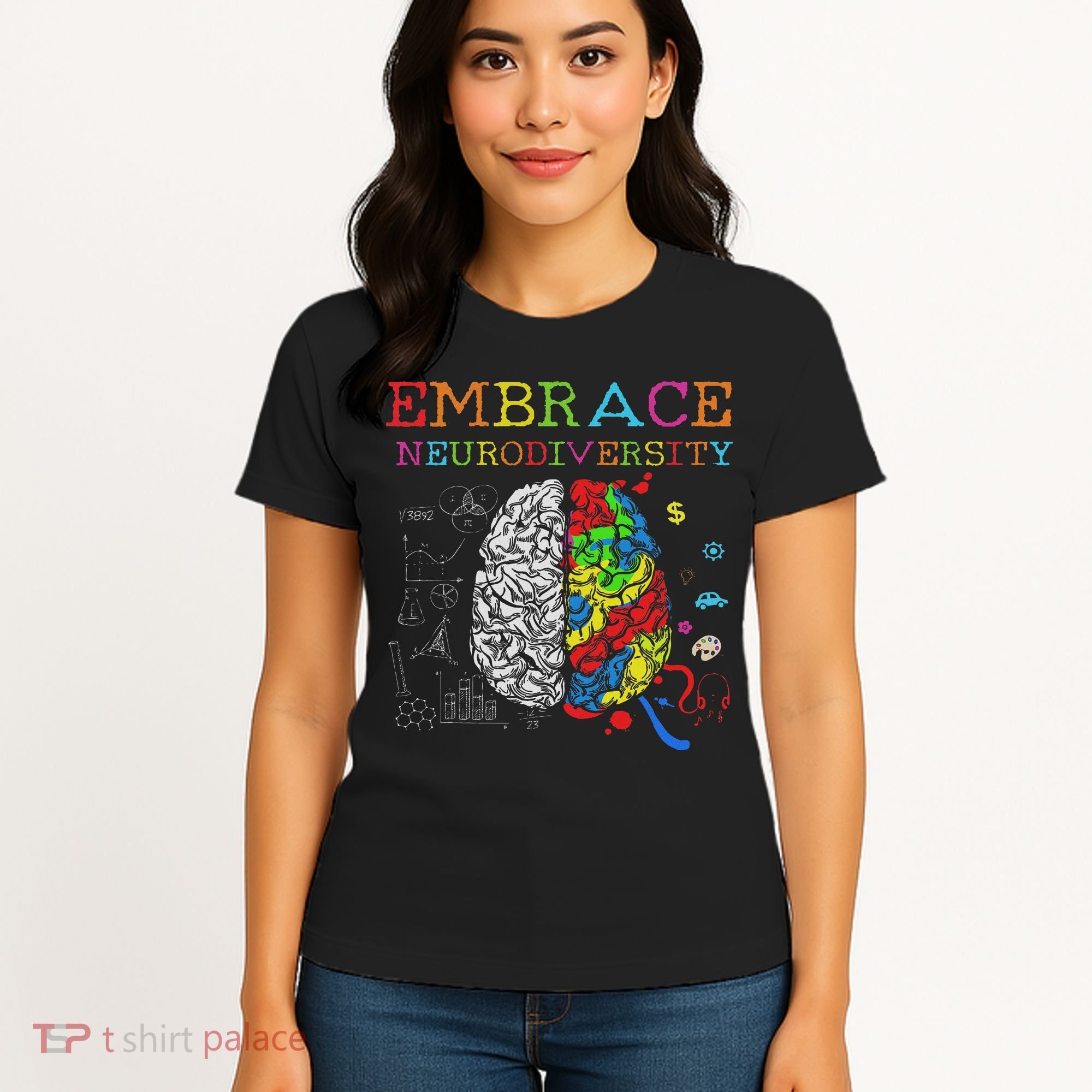 Embrace Neurodiversity Adhd Autism Asd Women's T-Shirt