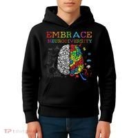 Embrace Neurodiversity Adhd Autism Asd Kids Hoodie thumb 4