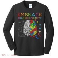 Embrace Neurodiversity Adhd Autism Asd Kids Long Sleeve Shirt thumb 0