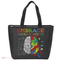 Embrace Neurodiversity Adhd Autism Asd Tote Bag thumb 0