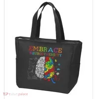 Embrace Neurodiversity Adhd Autism Asd Tote Bag thumb 3