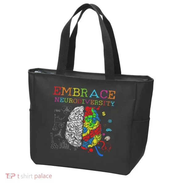 Embrace Neurodiversity Adhd Autism Asd Tote Bag