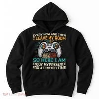 Every Now And Then I Leave My Room Funny Gaming Hoodie thumb 0
