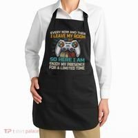 Every Now And Then I Leave My Room Funny Gaming Apron thumb 2