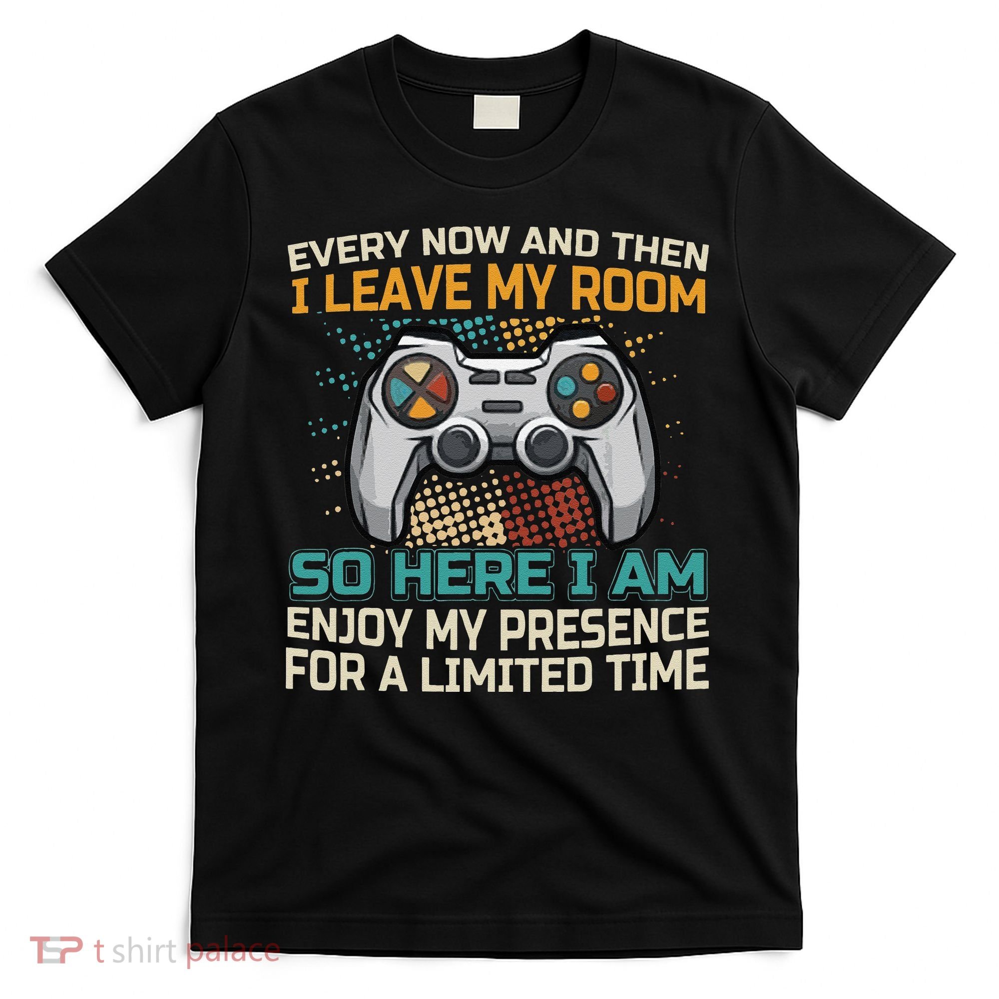 Every Now And Then I Leave My Room Funny Gaming T-Shirt