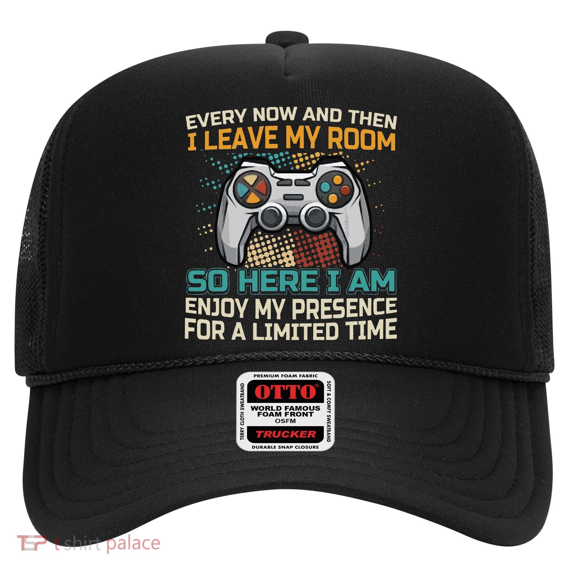 Every Now And Then I Leave My Room Funny Gaming Hat