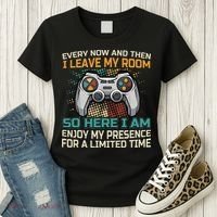 Every Now And Then I Leave My Room Funny Gaming Women's T-Shirt thumb 3
