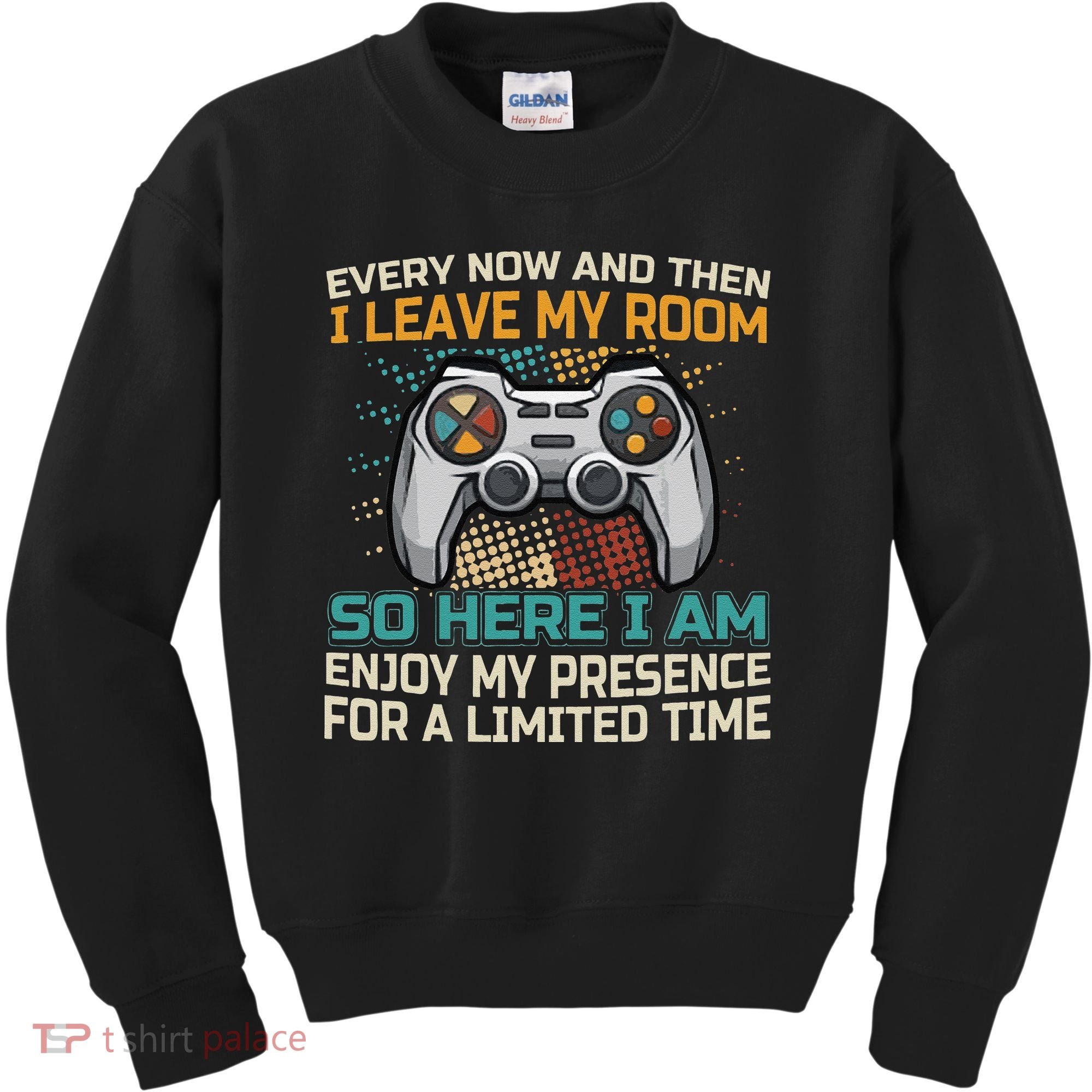 Every Now And Then I Leave My Room Funny Gaming Kids Sweatshirt