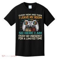 Every Now And Then I Leave My Room Funny Gaming Kids T-Shirt thumb 0