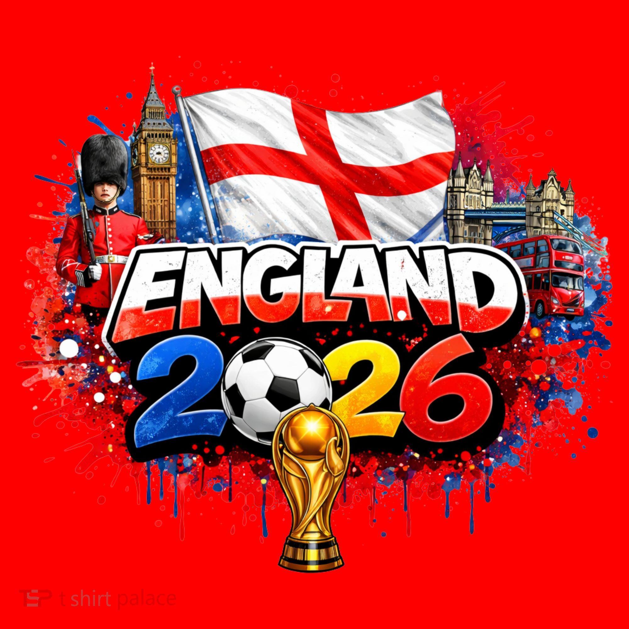 ENGLAND North America Soccer Tournament 2026 Santa Hat