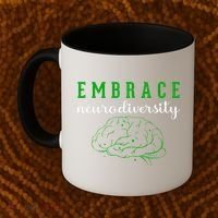 Embrace Neurodiversity ADHD Autism Awareness Coffee Mug thumb 2