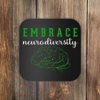 Embrace Neurodiversity ADHD Autism Awareness Coaster thumb 0