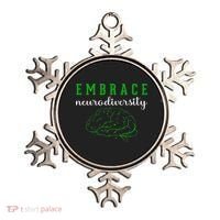 Embrace Neurodiversity ADHD Autism Awareness Ornament thumb 0
