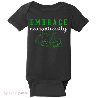 Embrace Neurodiversity ADHD Autism Awareness Baby Bodysuit