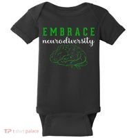 Embrace Neurodiversity ADHD Autism Awareness Baby Bodysuit thumb 0