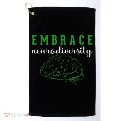 Embrace Neurodiversity ADHD Autism Awareness Golf Towel