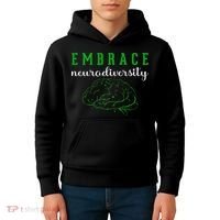 Embrace Neurodiversity ADHD Autism Awareness Kids Hoodie thumb 4