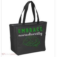 Embrace Neurodiversity ADHD Autism Awareness Tote Bag thumb 2