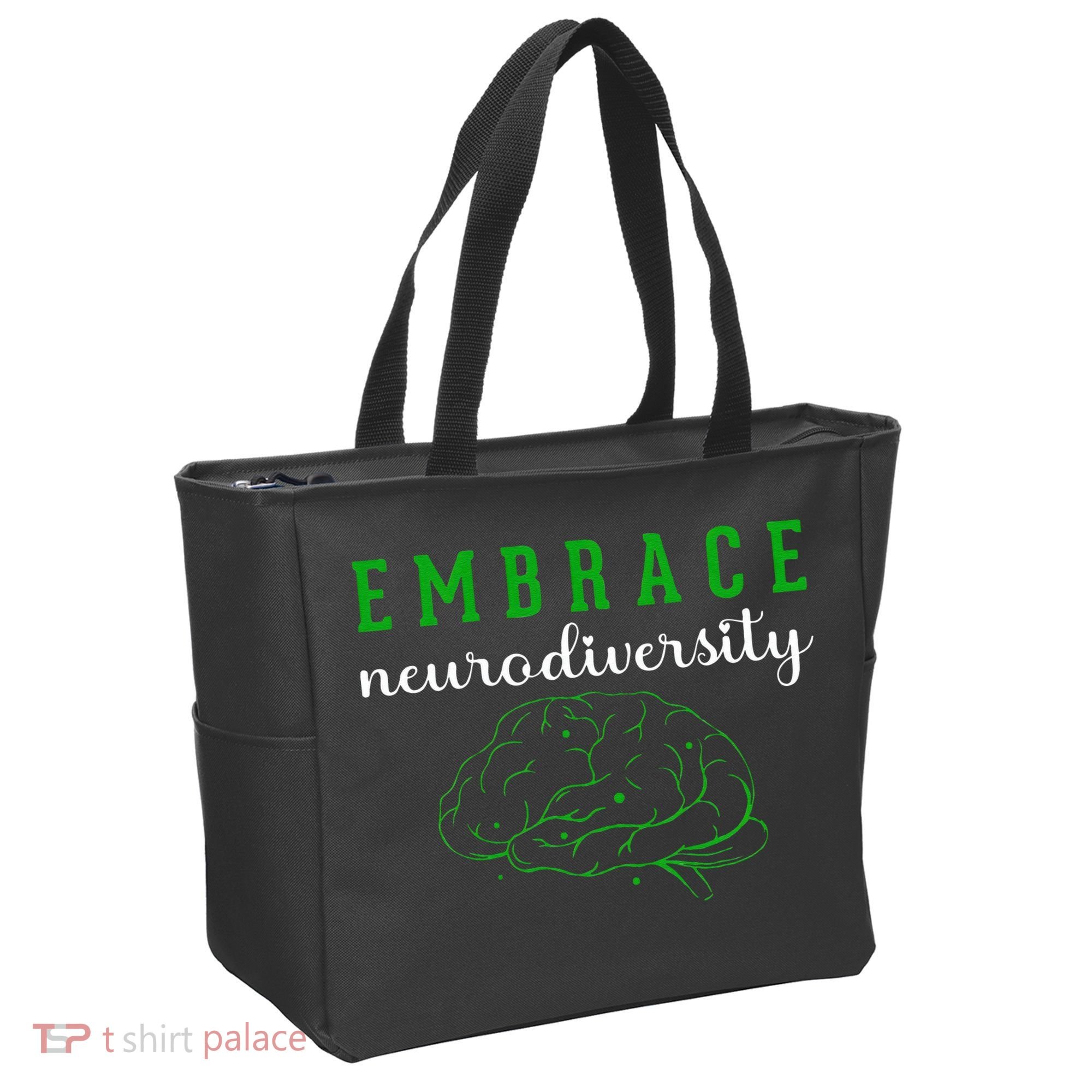 Embrace Neurodiversity ADHD Autism Awareness Tote Bag