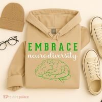 Embrace Neurodiversity ADHD Autism Awareness Hoodie thumb 4