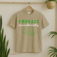 Embrace Neurodiversity ADHD Autism Awareness T-Shirt thumb 2