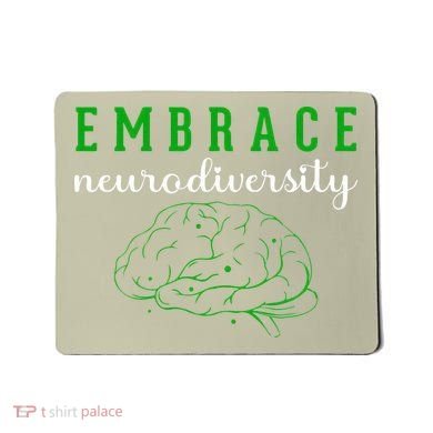 Embrace Neurodiversity ADHD Autism Awareness Mousepad