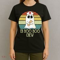 ER Nurse Boo Boo Crew Women Halloween Costume Nursing T-Shirt thumb 4
