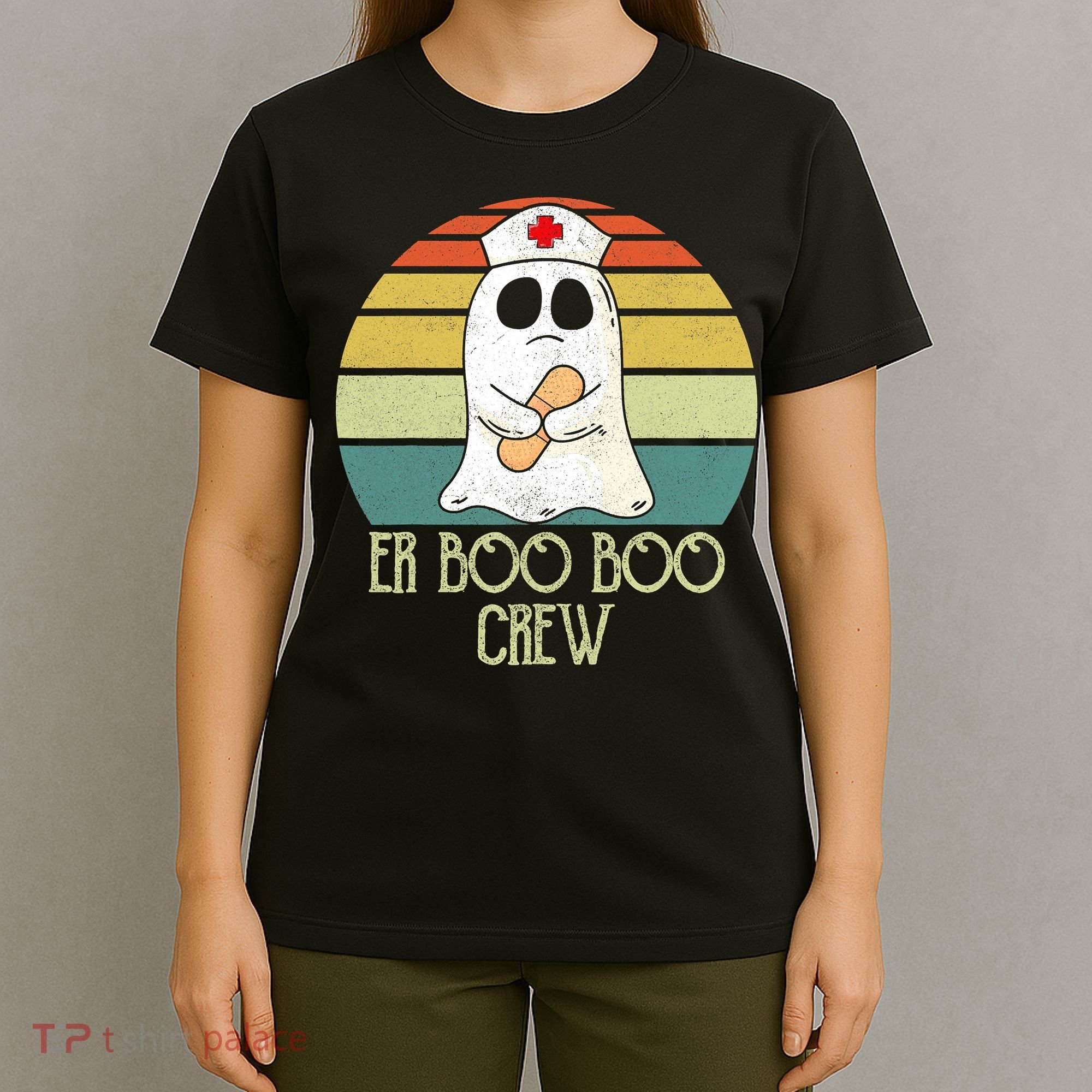 ER Nurse Boo Boo Crew Women Halloween Costume Nursing T-Shirt
