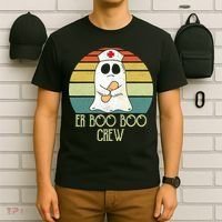 ER Nurse Boo Boo Crew Women Halloween Costume Nursing T-Shirt thumb 6