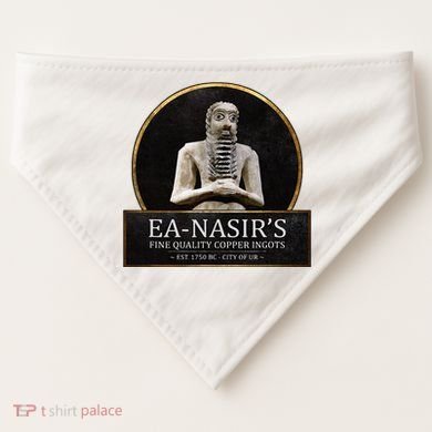 Ea NasirS Copper Ingots Funny Bronze Age History Meme USA-Made Doggie Bandana