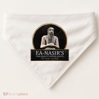 Ea NasirS Copper Ingots Funny Bronze Age History Meme USA-Made Doggie Bandana thumb 0