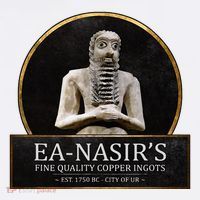 Ea NasirS Copper Ingots Funny Bronze Age History Meme Beanie thumb 2