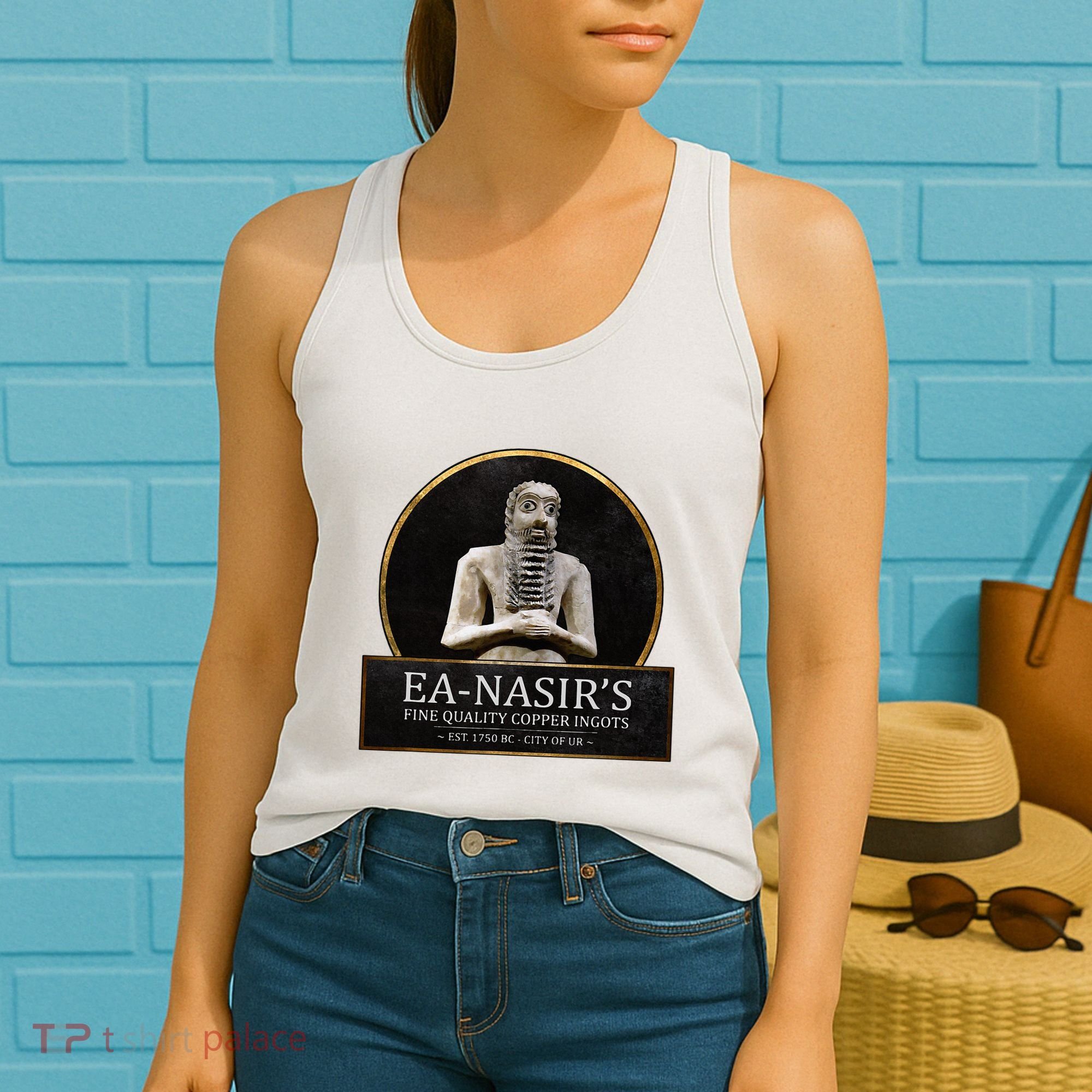 Ea NasirS Copper Ingots Funny Bronze Age History Meme Women's Tank Top
