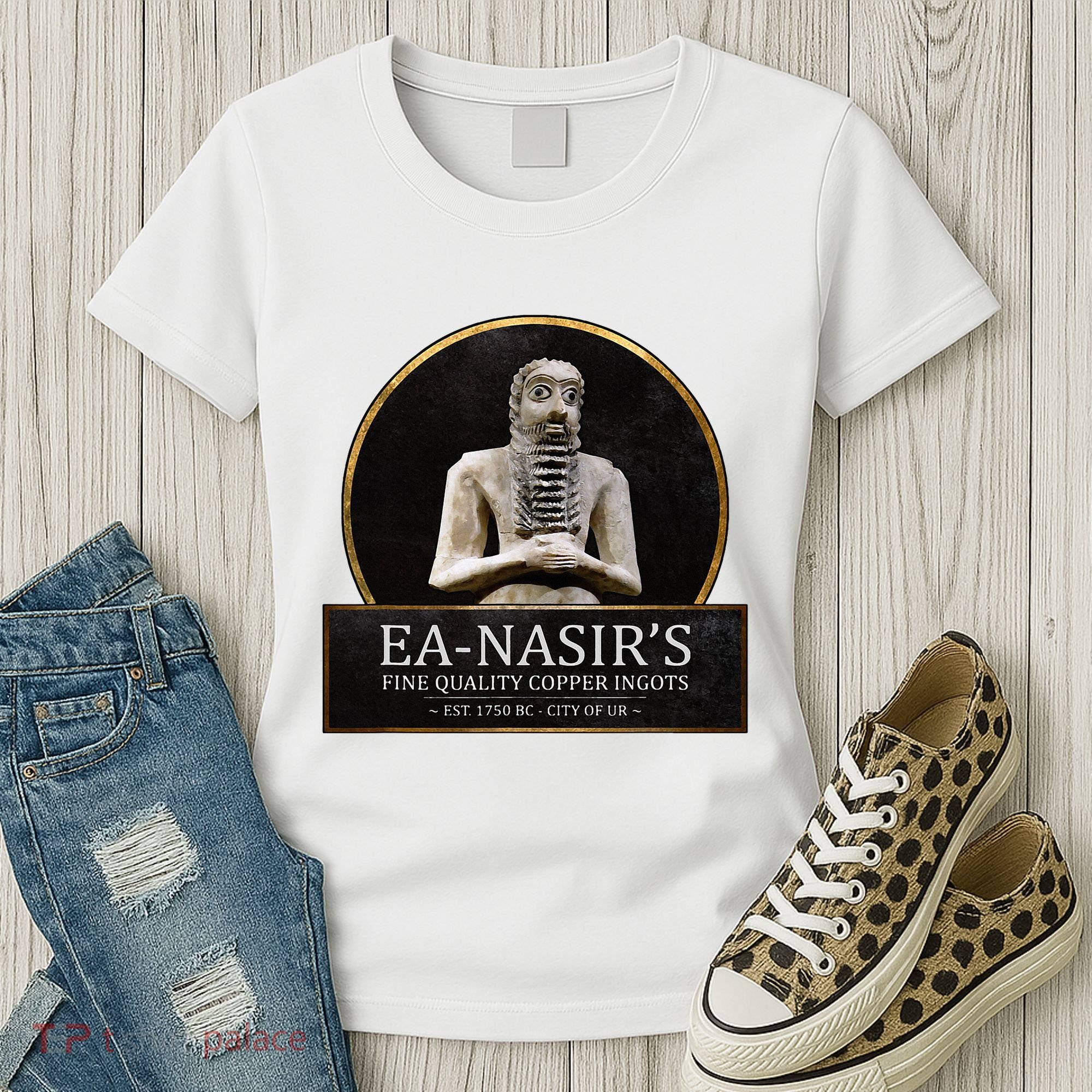 Ea NasirS Copper Ingots Funny Bronze Age History Meme Women's T-Shirt