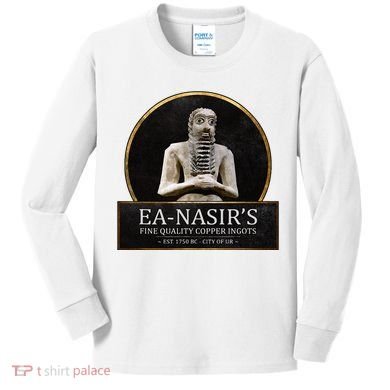 Ea NasirS Copper Ingots Funny Bronze Age History Meme Kids Long Sleeve Shirt