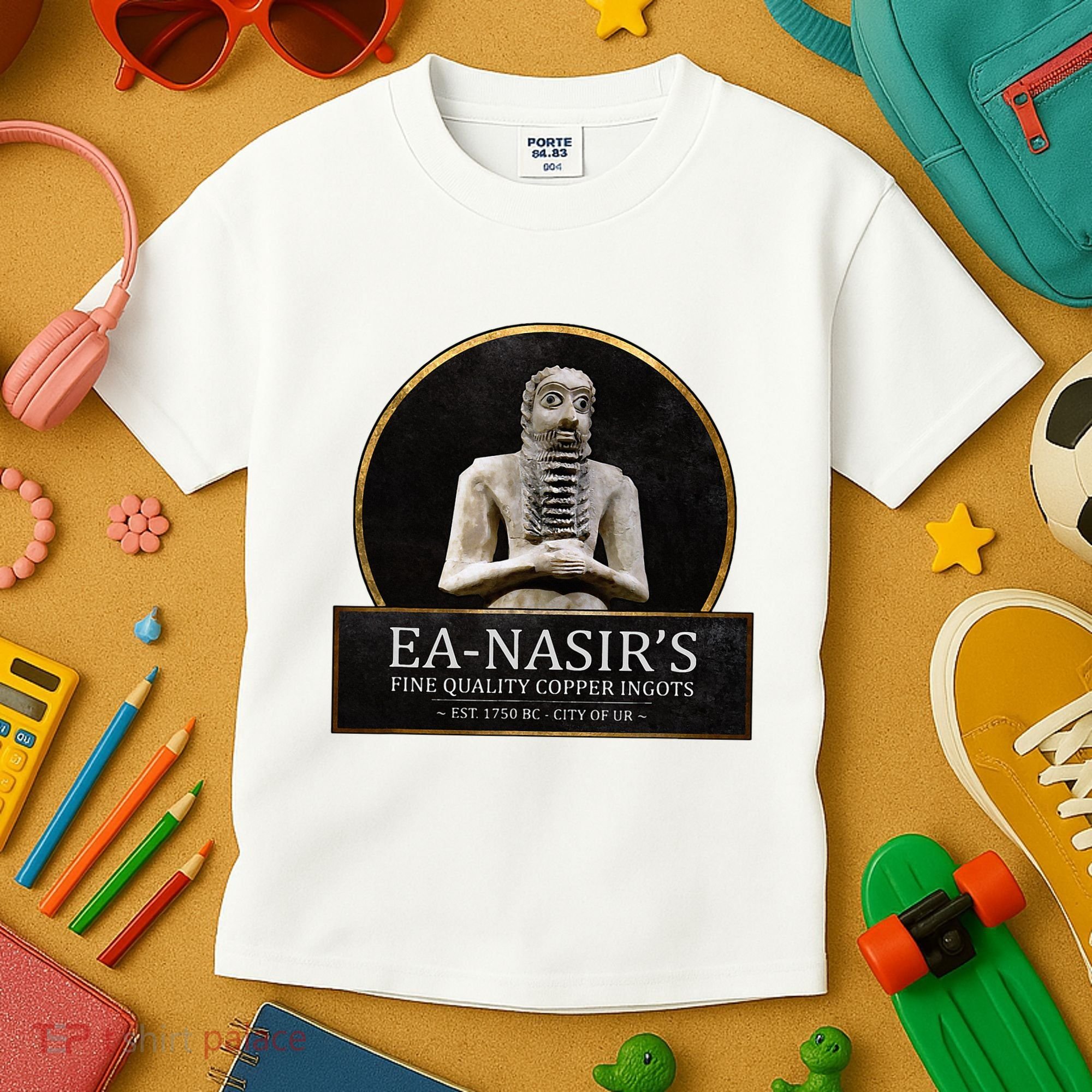 Ea NasirS Copper Ingots Funny Bronze Age History Meme Kids T-Shirt