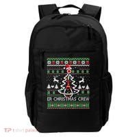 Er Nurse Christmas Crew Emergency Room Icu Nursing Squad Gift Backpack thumb 0