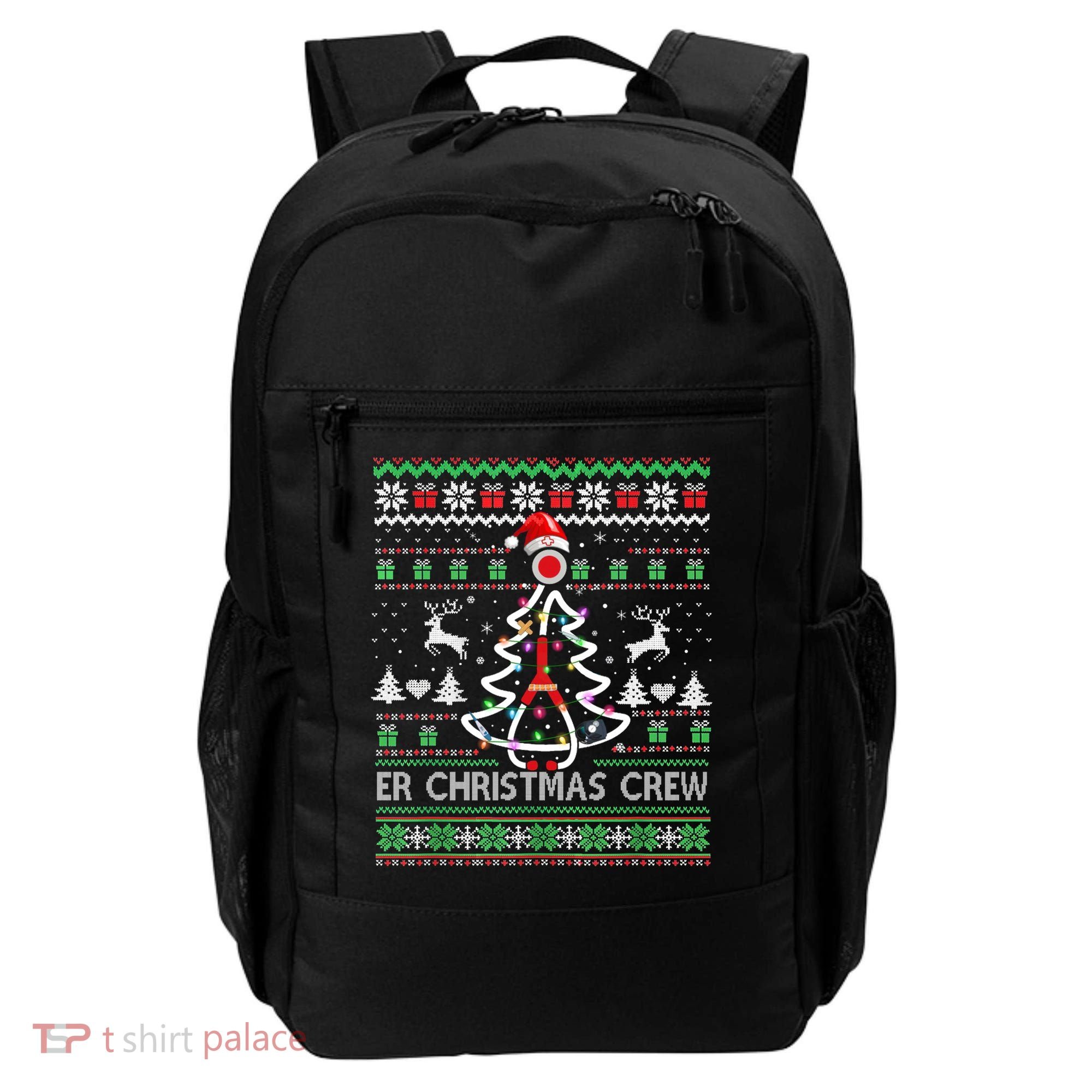 Er Nurse Christmas Crew Emergency Room Icu Nursing Squad Gift Backpack