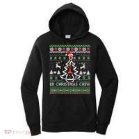 Er Nurse Christmas Crew Emergency Room Icu Nursing Squad Gift Women's Hoodie thumb 0